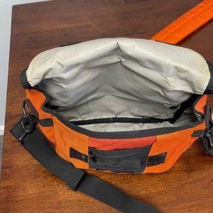 Timbuk2 Small Messenger bag, orange/burnt orange gently used